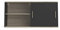 PEGANE Meuble Haut Coloris chêne kronberg/Noir - Longueur 120 x Profondeur 39 x Hauteur 60 cm