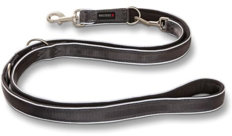 WOLTERS Führleine Active Pro versch. Farben und Größen, Größe:200 cm x 20 mm, Farbe:schwarz/schwarz