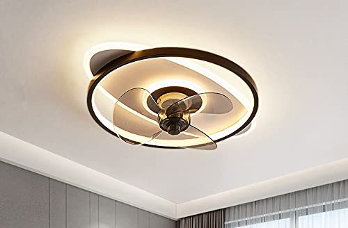 Deckenventilator mit LED Beleuchtung Deckenlampe Ventilator 3355 Ø 50cm 96W mit Fernbedienung Lichtfarbe/Helligkeit einstellbar dimmbar LED Deckenleuchte fan ceiling light (fan 3355)
