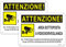 2pz Cartelli area videosorvegliata per ragioni di sicurezza 25 x18cm in Alluminio Cartelli videosorveglianza per proprietà privata e negozio