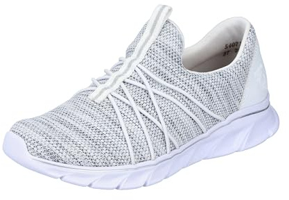 Rieker Damen Slipper 54071-80 weiß Gr. 38