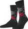 Burlington Herren Socken Manchester M So Baumwolle gemustert 1 Paar, Grau Anthracite Melange 3096, 40-46