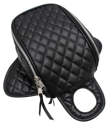 Motorrad Satteltasche Motorrad Black Diamond Stil PU Leder Tankrucksack Abdeckung Wasserdicht Werkzeugtasche Öl Kraftstoff Magnet Tankrucksack Für 883 1200 Motorrad Tasche