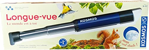 Wingames Teleskop - 12-fache Vergrößerung, Metallteleskop, Weiche Augenkappe, 35 mm Objektiv, Manueller Fokus - Kosmos - TELESCOPE - Kinder - Unisex - Outdoor Enthusiasts, Alle Altersgruppen - Blau
