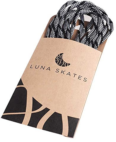 Luna Skates Quad Roller Figur Jam Dance Rollschuhe Leder Quadskates Abec9 Verstellbarer Stopper (Schnürsenkel Grau/Schwarz, Universell)