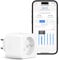 Meross Prise Connectée (Type E), 16A Prise WiFi Compatible avec Alexa et Google Home, Prise Consommation Électrique Intelligente avec Commande Vocale, Contrôle à Distance et Configuration Bluetooth