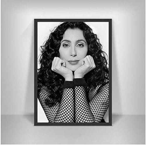 Poster Cher Poster, Musik, Sänger, Poster, Foto, Porträt, Bilder, Leinwand, Malerei, Wandkunst, Poster Und Drucke, Heimdekoration 50X70Cm Kein Rahmen