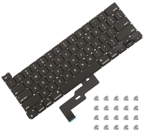 New Keyboard (US English) + Screws Kit EMC 3578 Replacement for MacBook Pro 13 A2338 2020 Keyboard US Layout