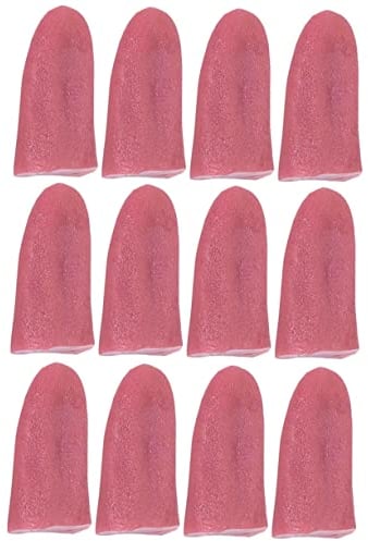Toyvian 12st Schwierige Zunge Tricks Und Streiche Fake Rubbellose Falsche Zunge Gefälschte Gummizunge Grusel-trickspielzeug Dekorative Modelle Fußfetisch Gummi Puppen Halloween TPR Zubehör