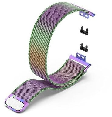 Panda Bobo Bracelet en métal pour Huawei Watch Fit (TIA-B09/19/29/STA B39) milanais en acier inoxydable bracelet de poignet bracelet de montre, One size fits 5.5-8.7 wrists, Acier inoxydable