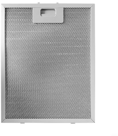 Gettimore 2 x Metall-Fettfilter für Dunstabzugshaube, 5-lagiges Aluminiumgeflecht, Dunstabzugshaube, Fettfilter, Ersatznetz-Abluftfilter (340 x 270 x 9 mm)