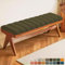 Lsjoaw Bankauflage 110 X 35 X 6CM Sitzkissen Bankpolster Wasserdicht Schmutzabweisend und Kratzfest Sitzkissen für Fensterbank Esstisch Gartenbank Schaukel Terrasse Bank Drinnen Sitz Dunkelgrau