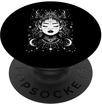 Schöne Nyx griechische Urgöttin skurrile Gottheit PopSockets mit austauschbarem PopGrip