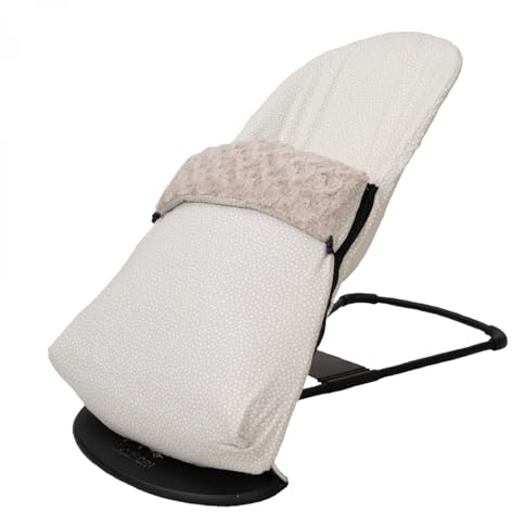 Bezug + Schlafsack für BabyBjörn Balance Soft (Ersatz für Originalpolster), hypoallergen, sehr weich, atmungsaktiv (Bio-Baumwolle) (Stern Beige)