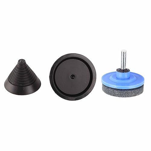 Yusat 50 Mm Schneller Rasenmäher-Messerschärfer, ABS-Rasenmäher-Schärfstein, Schleifstein