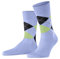 Burlington Herren Socken Manchester M So Baumwolle gemustert 1 Paar, Blau Danubio Melange 6258, 40-46