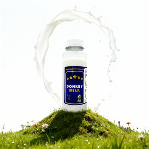 DON DONKEY'S® Eselsmilch 200ml | Frische Milch in 200ml Flasche | Für Ernährung & Hautpflege | Gekühlter Versand für Frische & Qualität