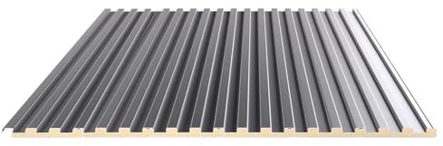 Chapa Tejado Paneles Aislantes para Techos, 6 Piezas, Chapas Metálicas Resistentes para Techos de Edificios, Placas de Reemplazo para Techos de Solárium, Láminas de Revestimiento de Aluminio(140cm(4.6