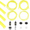 12 pcs Strimmer Fuel Pipe Kit, Universal Fuel Hose Pipe Set 1 m Petrol Strimmer Fuel Pipe, Fuel Line Hoses with Primer Bulb, Primer Pump, Tank Seal Grommet, Fuel Filter, Oil Filter for Lawnmowers