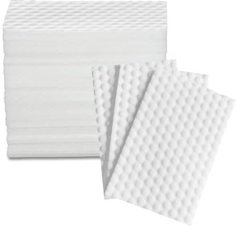 Foamworld 40 Stück Radierschwämme, Schmutzradierer Schwamm – Extra Dicke Einweg-Reinigungstücher, Weiß. Vielseitige Reinigungstücher für Küche, Schuhe & mehr.