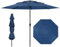 COSTWAY Sonnenschirm windfest stabil, 300 cm Gartenschirm mit Kurbel, beidseitig um 30° knickbar, UV-Schutz, Terrassenschirm belüftet, Marktschirm für Terrasse, Garten, Balkon (Marineblau)
