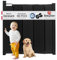 BabyDan Guard Me Extra Wide, Auto Retractable Stair Gate, Fits Openings Between 55-113.5 cm, Black, Made in Denmark - Baby Gate/Safety Gate (Pet Gate/Dog gate)
