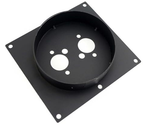 WMAMBZNDHP Riscaldatore ad Aria Diesel con Base di Montaggio migliorata, Piastra for Pavimento Adatta for Eberspacher, Adatta for Webasto, Auto, Camion, Furgone, Camper, Nero Argento(Black Smaller)