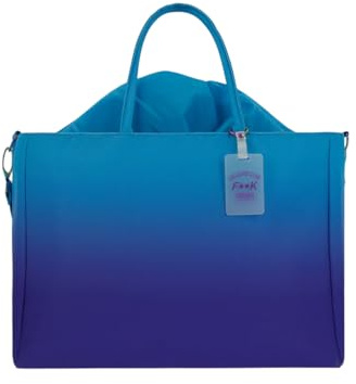 F**K Strandtasche Canvas. Die Strandtasche verfügt über einen abnehmbaren Schultergurt und einen internen Verschluss mit Kordelzug und Griffen. Die Tasche Effek wird durch das exklusive Muster der