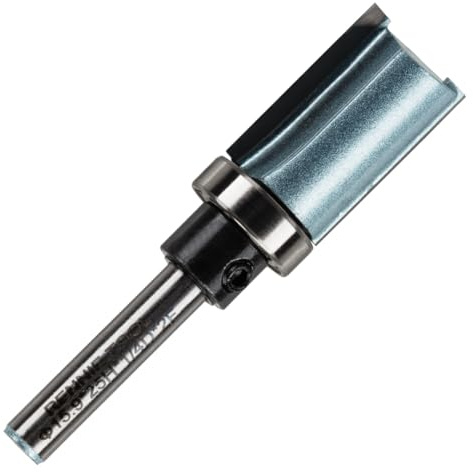 Rennie Tool 15.9mm Cut x 25mm Flute x 1/4 Shank Guided Profiler Router Bit | Tungsten Carbide Tipped. Ideal for Flush Trimming And Profiling. 5/8 Diameter Flush Trim Straight Router Cutter Bit.