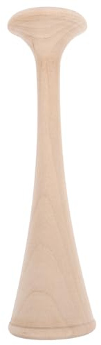 Holz Stethoskop für Schwangerschaft, Fetale Herztöne Hören | Hebammen Hörhorn, Tragbar und Leicht, Beige Holzoptik, für Zuhause und Unterwegs