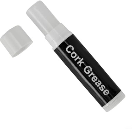 Korkfett für Klarinette Saxophon Oboenflöte Holzblasinstrumente Pflege & Reinigung Schmiermittel Lippenstift-Applikator 12g Black Grease