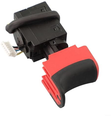 Schalter für Metabo BS18LTBL SB18LTXBLI SB18LTXBLQI Ersatzteil Akkuschrauber 7,2-24V 16A Kunststoff Metall Schwarz Rot