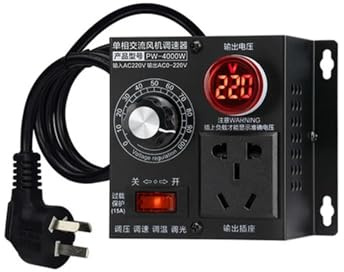 Régulateur de tension électronique 220 V monophasé 4000 W AC contrôleur de vitesse de moteur réglable en continu for variateur de température du ventilateur