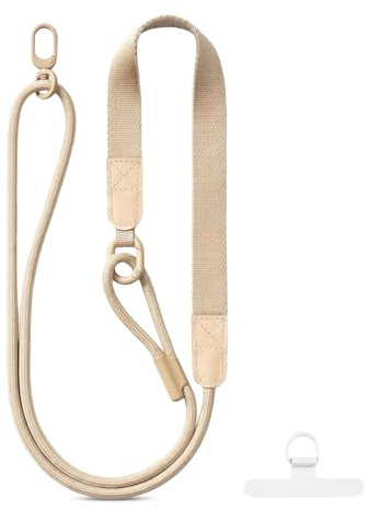 Cordon réglable de 90 à 120 cm pour téléphone portable, large étui de téléphone portable à porter autour du cou