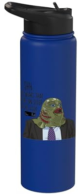 The Office Halloween Stanley Hudson Fish Costume Stainless Steel Insulated Water Bottle
