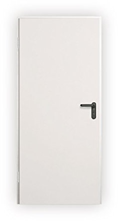 HÖRMANN Brandschutztür, Feuerschutztür T30, H8-5 in RAL 9002, grau weiß, inklusive Zubehör - BxH 750 x 1875