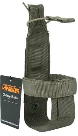 EXCELLENT ELITE SPANKER Outdoor Tactical Water Bottle Pouch Water Bottle Holder Molle Adjust Water Bottle Carrier for Hunting Walking Running Traveling(RGN)