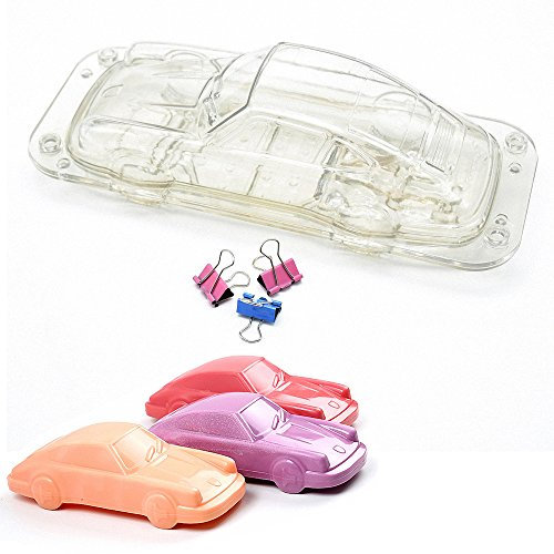 MoldFun Schokoladenform im Vintage-Design, 3D-Kunststoff, Retro-Design, Roadster-Form für Kuchendekoration, Fondant, Süßigkeiten, Gips von Paris