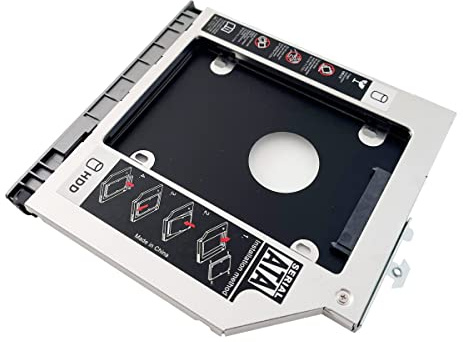 2nd HDD SSD Hard Drive Optical Frame Caddy Tray for HP ProBook 650 645 640 G1 with Bezel Front Panel Mounting Bracket