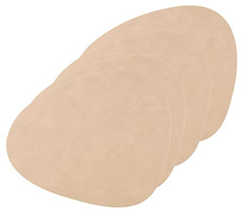 Lind DNA Tischset Curve L Nupo, 4er-Set in Sand
