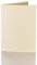 Paper24 Blanko-Faltkarten/Klappkarten A6 Zartcreme, Chamois 240g/m² (25 Stück)