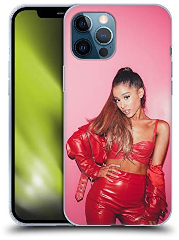 Head Case Designs Offizielle Ariana Grande Leder rot Gefährliche Frau Gelhülle [Militärischer Schutzgrad] Kompatibel Mit Apple iPhone 12 Pro Max Und Kompatibel Mit MagSafe