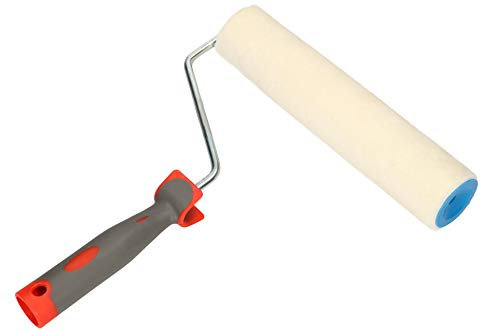 KOTARBAU® Velours-Farbroller 250 mm mit Gummigriff Farbwalze Pinsel Walzenbürste Rollerwalze Rollerpinsel für Anstricharbeiten und Renovierung