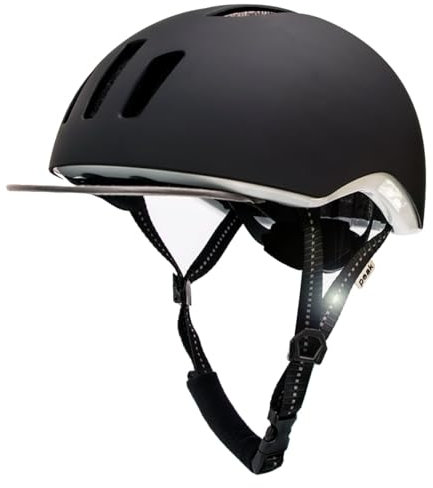 Crazy Safety Black Metro cycle helmet | Trekking, city & mountain bike helmets | Bicycle helmet for bicycles, city bikes and e-bikes | Bicycle helmet women men | adjustable and with removable cover