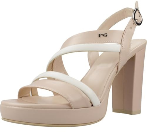Nero Giardini E513352D Sandali Donna in Pelle - Cipria 38 EU