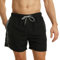 RIPT Mens Performance Essentials Quick Dry Uv 50 Sun Protection Swim Shorts Trunks, Black/Grey, XXL UK
