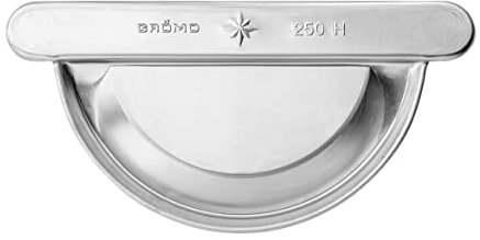 zbs24 Endstück für Dachrinnen Titanzink RG280-125mm, universeller Rinnendeckel rechts und links verwendbar