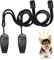 vsshe Hundepfeife,2 Stück Trainingspfeife 2 in 1 Hundeklicker und Pfeife Hunde Clicker Set mit 2 Pfeifenriemen Pfeife für Hunde Hundeerziehung Für Outdoor Camping Sport Hunde Clickertraining (Seil B)