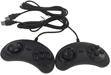 DAZLOR Manette de USB Gamepad 6 Boutons pour USB Gaming Joystick Holder pour PC Drive Gamepads