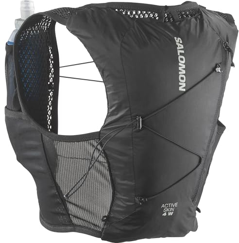 Salomon Active Skin 4 Damen, SensiFit frauenspezifische Passform, Brusttaschen mit einfacher Flüssigkeitszufuhr, sichere Aufbewahrung mit benutzerdefinierter Köcherkompatibilität, Trailrunning-Weste